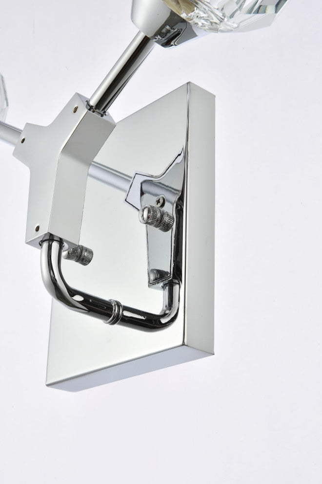 2 Light Wall Sconce, Chrome