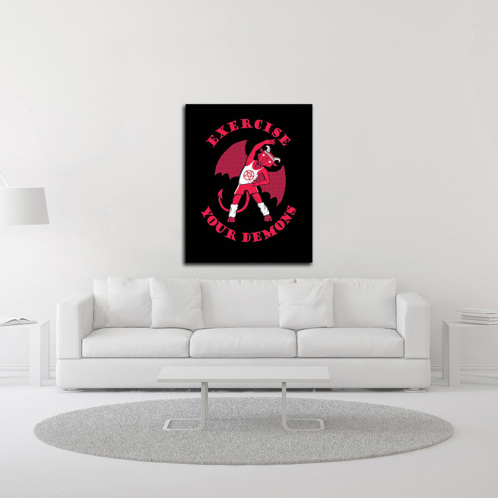 Exercise Your Demons by Michael Buxton, Print on Canvas, 32"x40"
