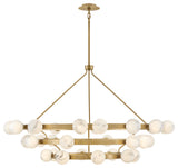 Fredrick Ramond Selene Chandelier, Lacquered Brass, Extra Large
