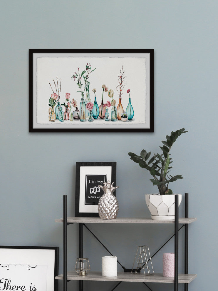 "Bottles and Jars" Framed Painting Print