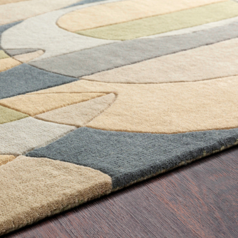 Surya Forum FM-7197 Modern Area Rug, Denim, 10' x 14' Rectangle