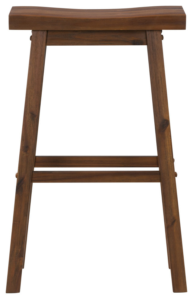 Sonoma Saddle Seat Bar Stool, Chestnut Wire-Brush, Single