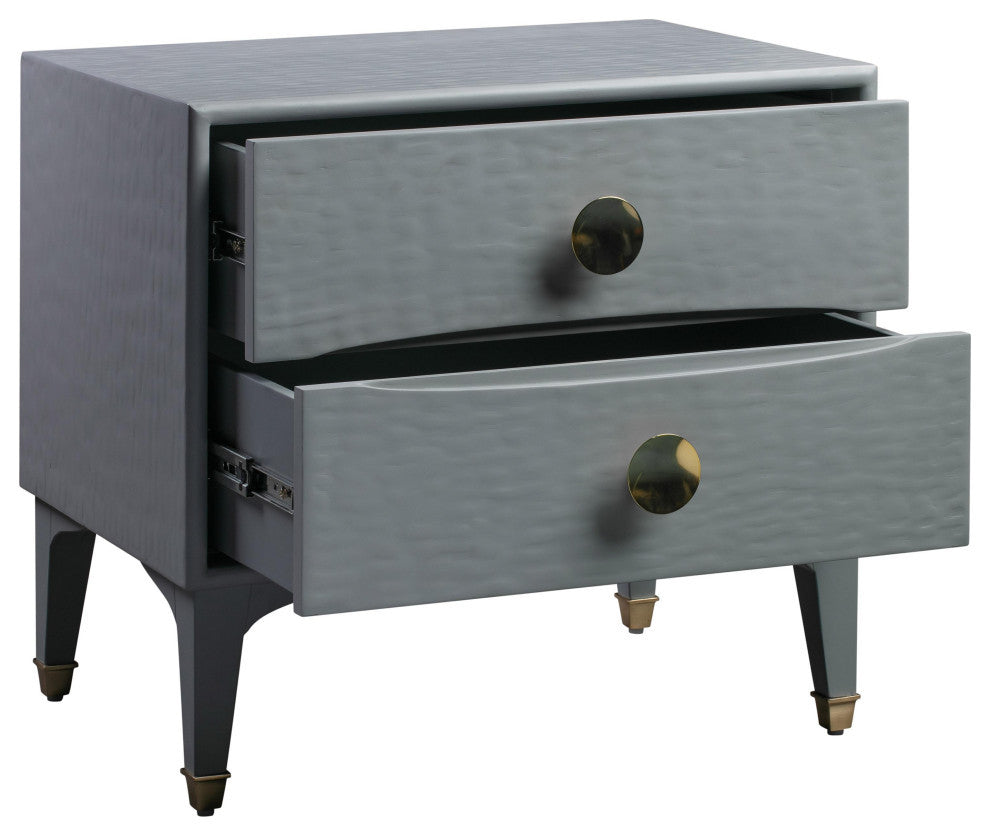 Divine Grey Nightstand - Grey