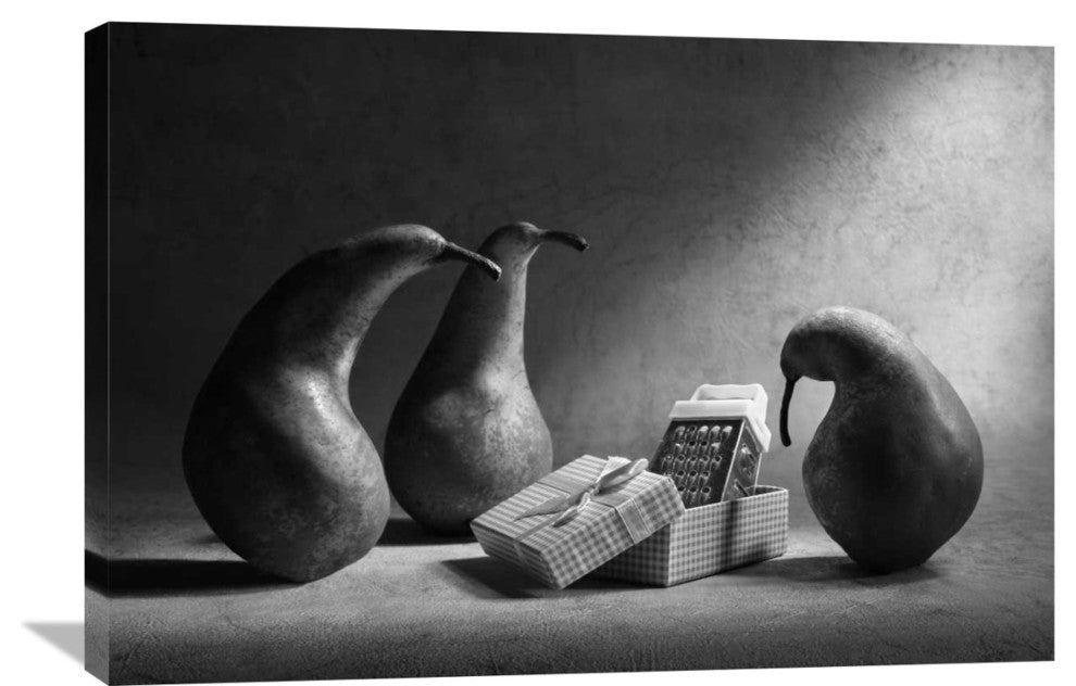 "DonT You Like Our Present?!" Canvas by Victoria Ivanova, 36x24"