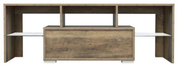 TV Stand with LED RGB Lights Flat Screen Particle Board TV Cabinet