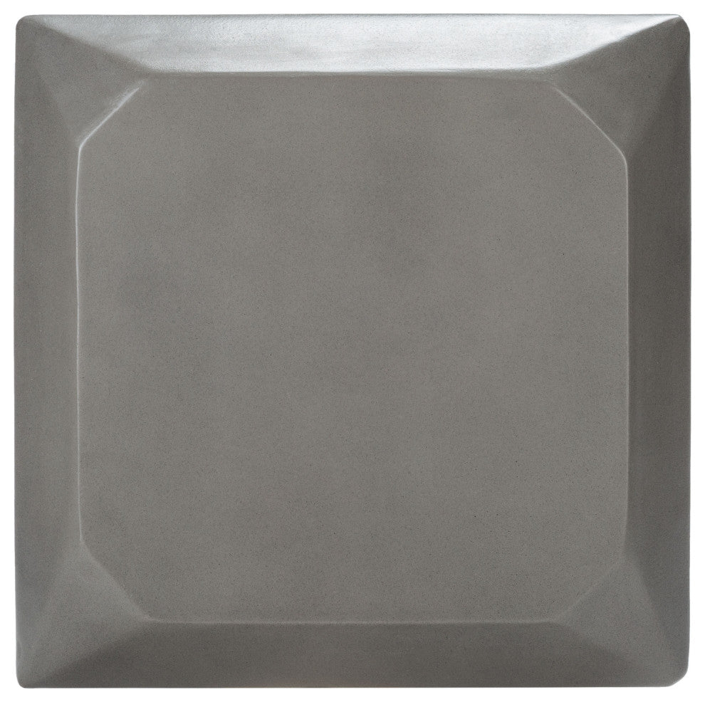 Safavieh Conan Concrete Accent Stool Dark, Grey