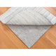 Ivory Modern Design Hand Loomed 100% Wool Fragment Mat Rug, 2'0"x2'0"