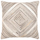 Surya Zander Pillow Shell With Polyester Insert 20"H X 20"W Medium Gray