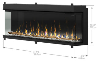 Dimplex Ignite Bold 50" Linear Built-in Electric Fireplace, 74