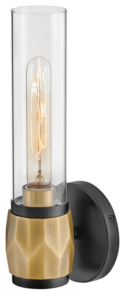 Hinkley Ellison Medium Single Light Vanity, Black