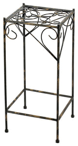 26.18" Large Celtic Clover Square Cast-Iron Plant Stand