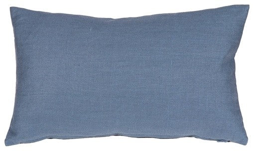 Pillow Decor - Tuscany Linen Wedgewood Blue 12 x 20 Throw Pillow
