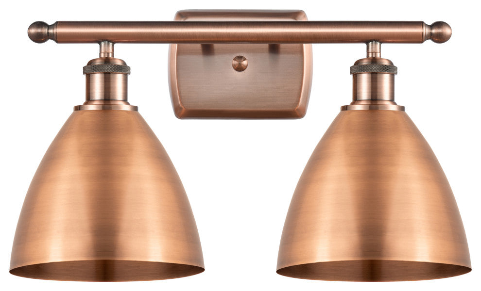 Ballston Dome Bath Vanity Light, Antique Copper, Antique Copper