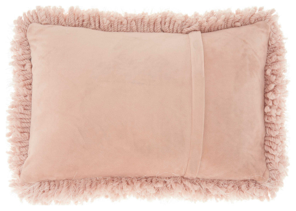 Nourison TL003 Throw Pillow, Rose, 14" x 20"
