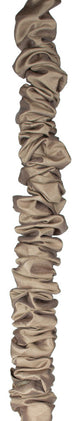 9-foot Chandelier Chain Cord Cover, Taupe Faux Silk