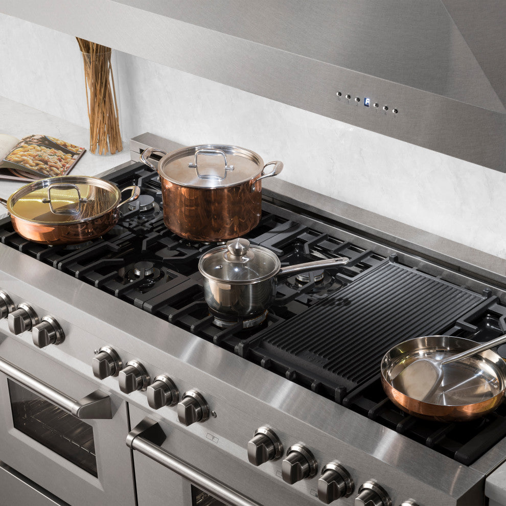 ZLINE 60" Dual Fuel Range, DuraSnow With DuraSnow Door RAS-SN-60