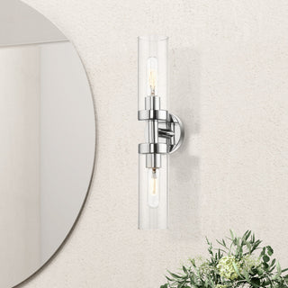Ludlow 2 Light Polished Chrome ADA Vanity Sconce