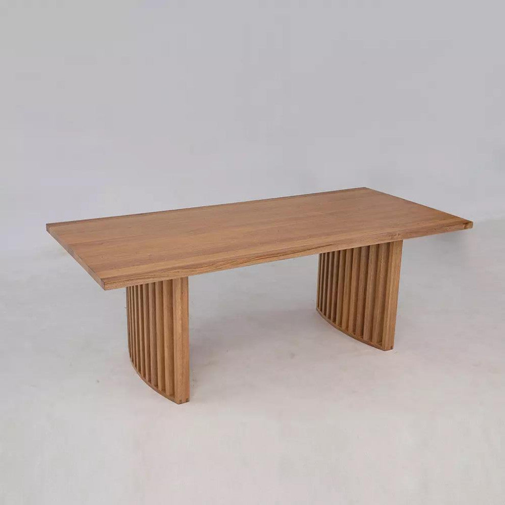 Zither 84" Dining Table, Ginger