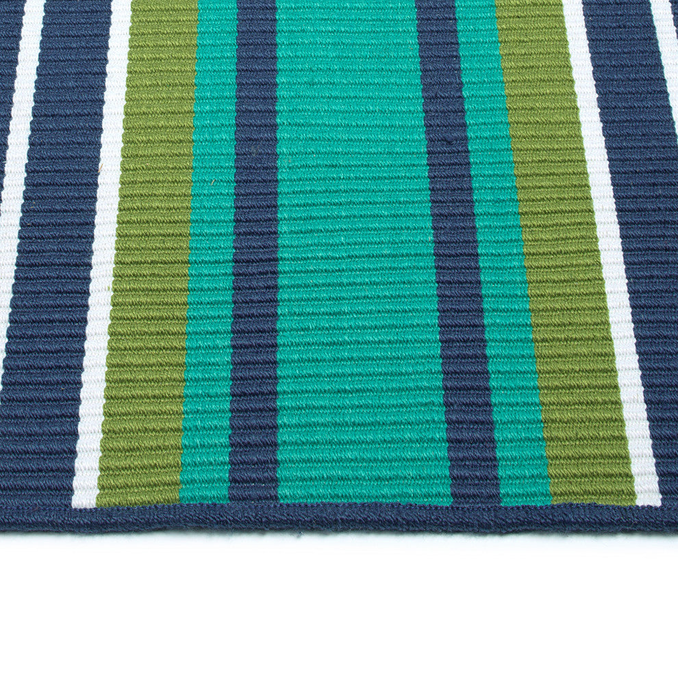 Voavah Teal 5' x 7'6" Rectangle Area Rug