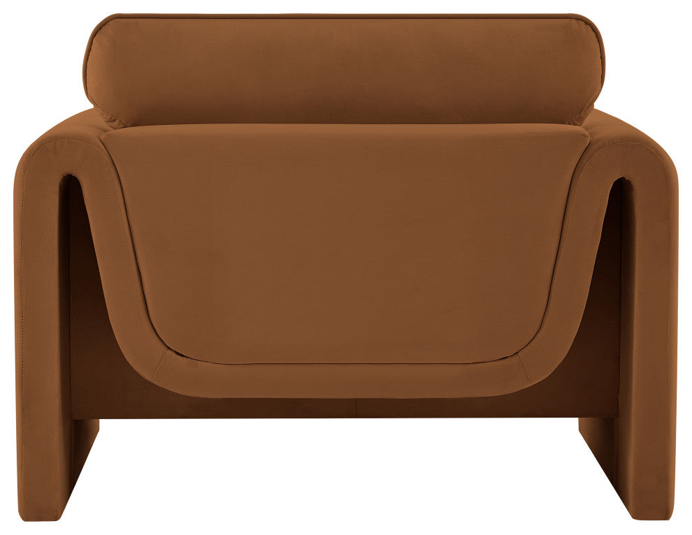 Sloan Saddle Velvet Fabric Chair