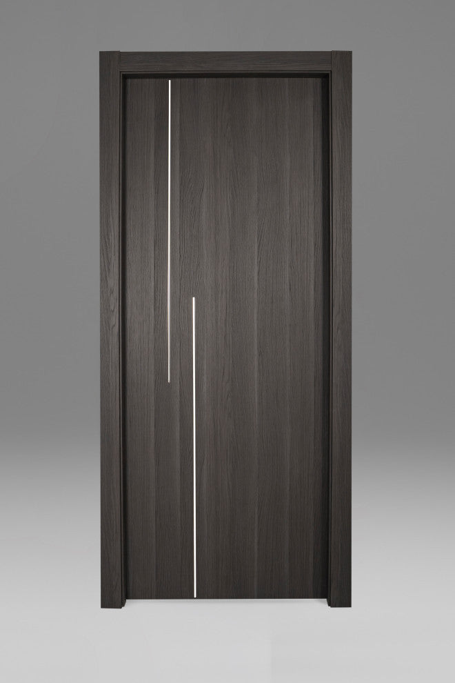 Modern Italian Interior Door EON Rovere Gray Universal, 30 X 80
