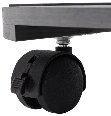 vidaXL Plant Caddy Dolly with Lockable Castors Rolling Plant Stand Gray WPC