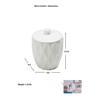 Wave, White, Canister