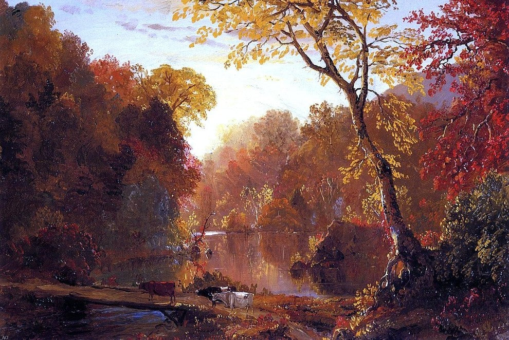 Frederic Edwin Church Autumn in North America, 18"x27" Wall Decal