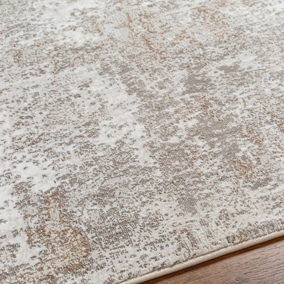 Allegro plus AGP-2302 Light Brown Machine Woven 9'2" x 12' Rug