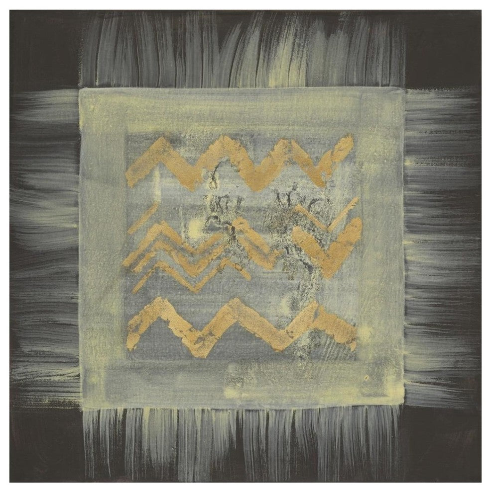 "Gold Tapestry VI" Digital Paper Print by Albena Hristova, 42"x42"