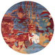 Ahgly Company Indoor Round Mid-Century Modern Area Rugs, 8' Round