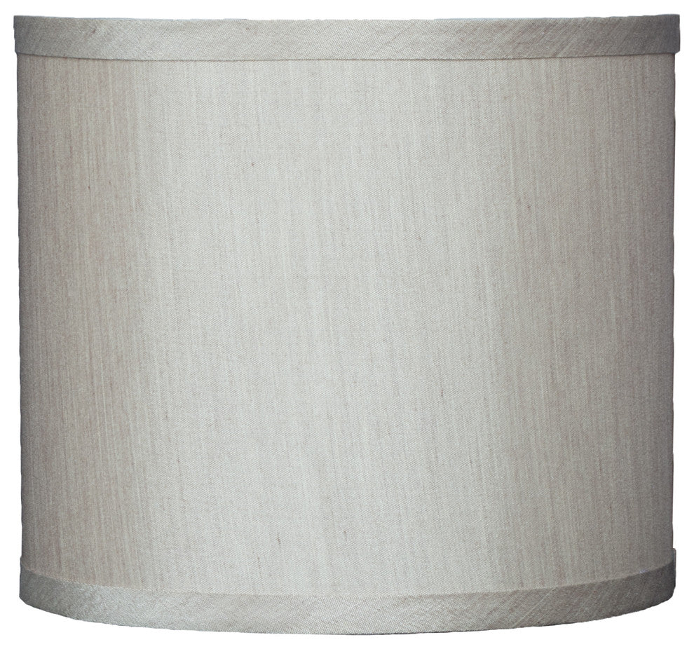 Classic Drum Faux Silk Lamp Shade, Champagne, 8"