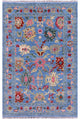 4' 2" X 6' 5" Turkish Oushak Handmade Rug - Q15331
