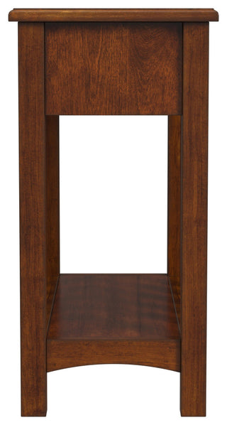 Larina Shaker One Drawer Side Table, Olive Ash