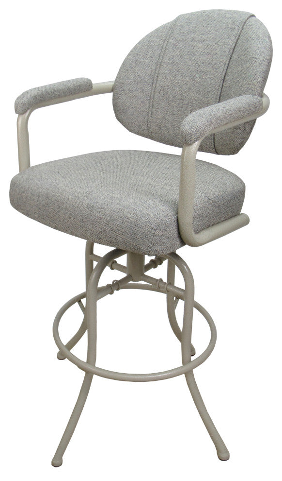 Swivel Tilt Metal Counter 26" 30" Bar Stool M-70, Portwood Ash - Beige, 26"