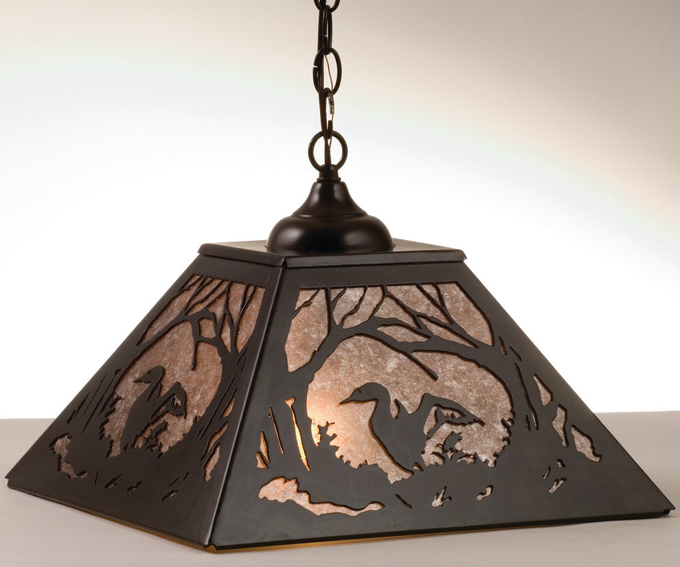 16Sq Loon Pendant