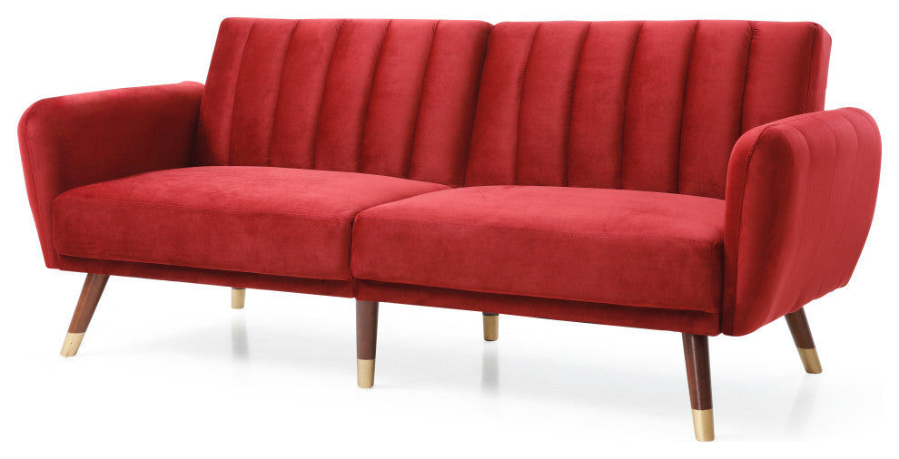 Siena Sofa Bed, Burgundy