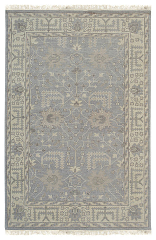 EORC Gray Hand Knotted Wool Oushak Rug, 6'x9'