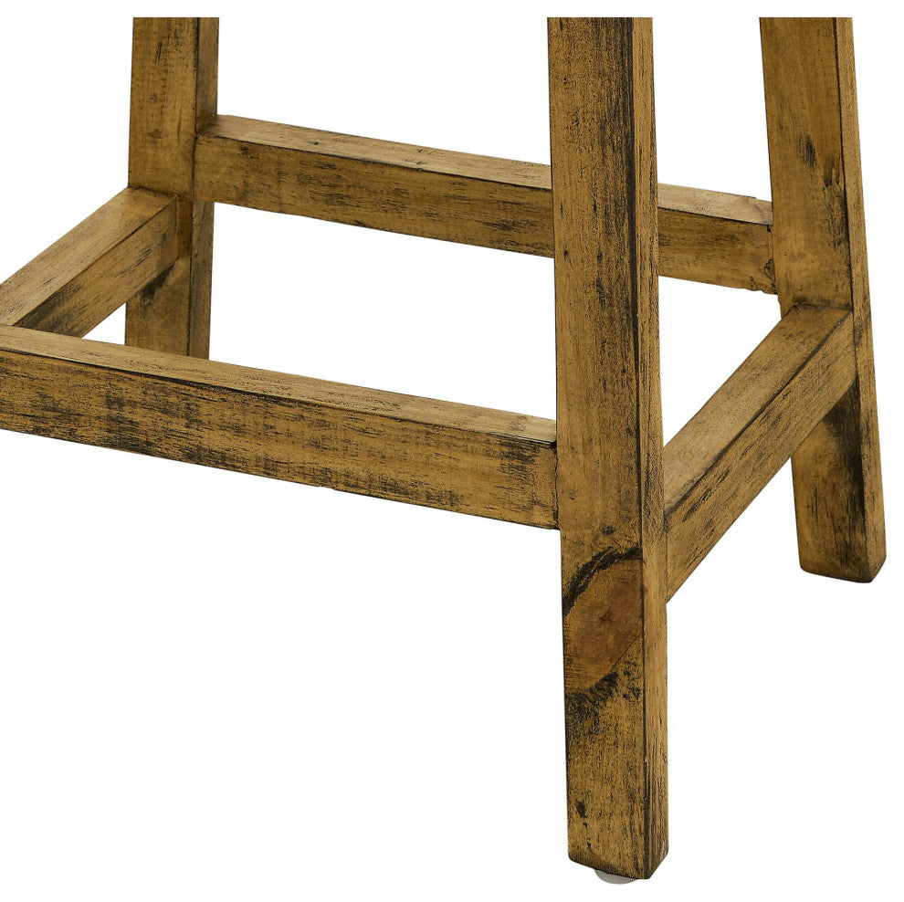 Picket House Abilene Kitchen Island and 4 Stools, Brown