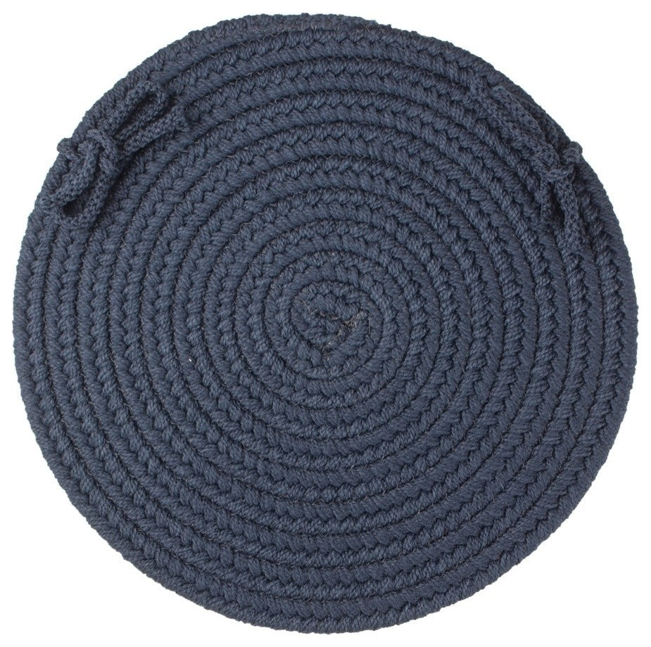 Rhody Rug Wearever Navy Poly 15 Chair Pad