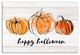 Watercolor Pumpkins 12x18 Canvas Wall Art