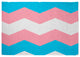 Transgender Chevron Chenille Rug, Transgender Chevron, 5'x7'
