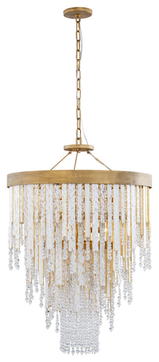 Lafayette Seven Light Chandelier in Havana Gold