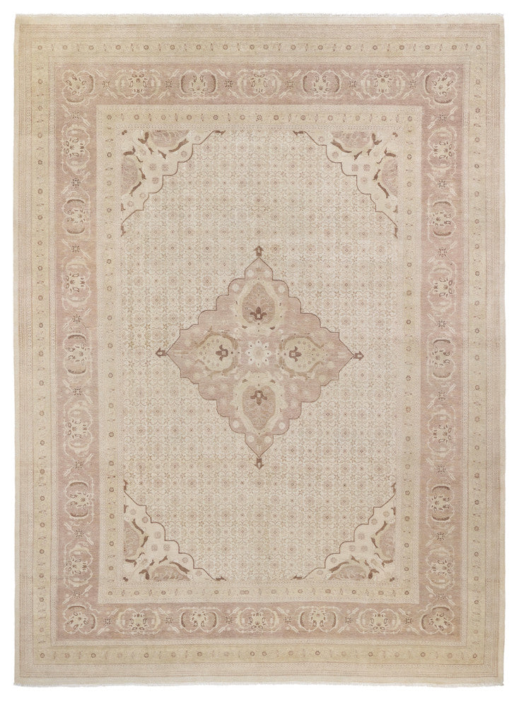 Mogul, One-of-a-Kind Hand-Knotted Area Rug Ivory, 9'2"x12'3"