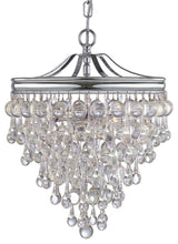 Calypso 3-Light Mini Chandelier, Polished Chrome
