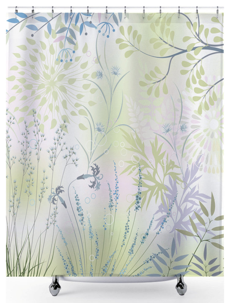 Herb Garden Designer Shower Curtain, 72"x72"