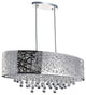 Eternity 8 Light Drum Shade Chandelier With Chrome Finish