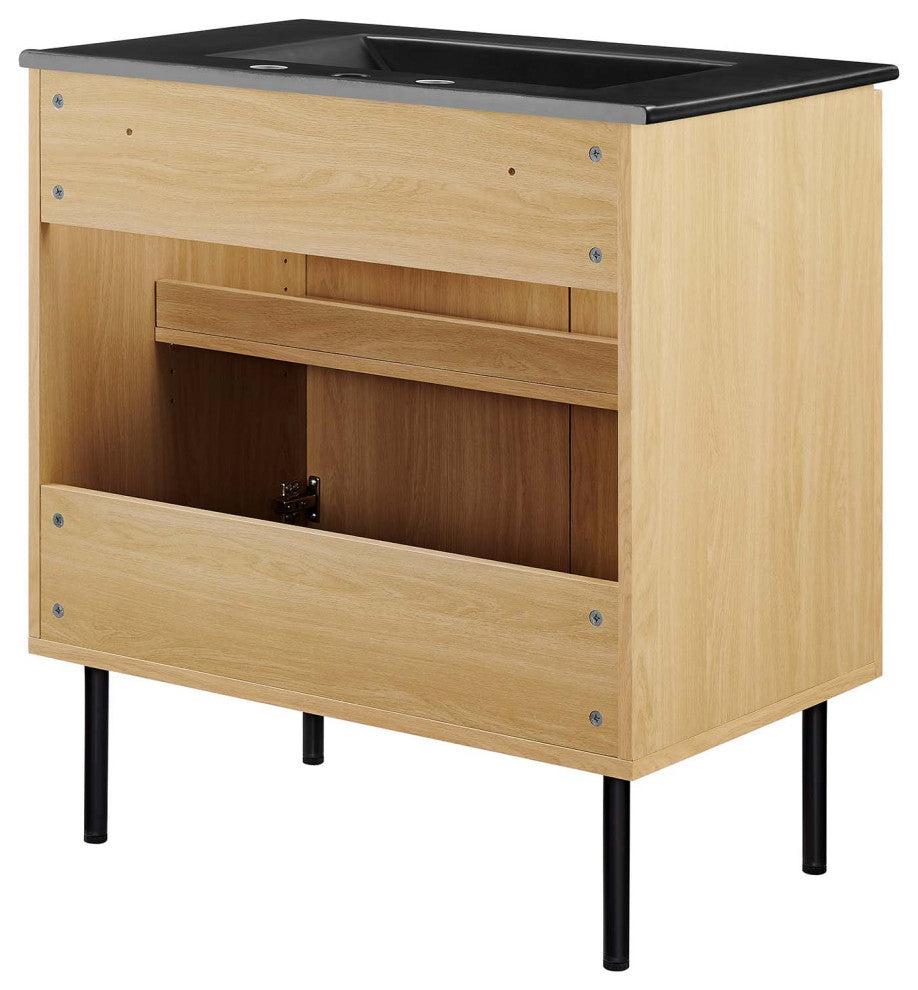 Chaucer 30" Bathroom Vanity - Oak Black