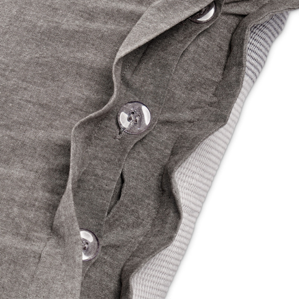 Ultra 7-Piece Queen Duvet Set - Grey