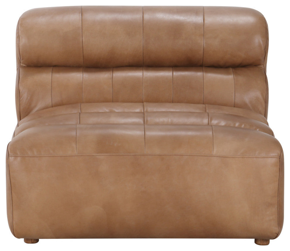 Ramsay Leather Slipper Chair Tan